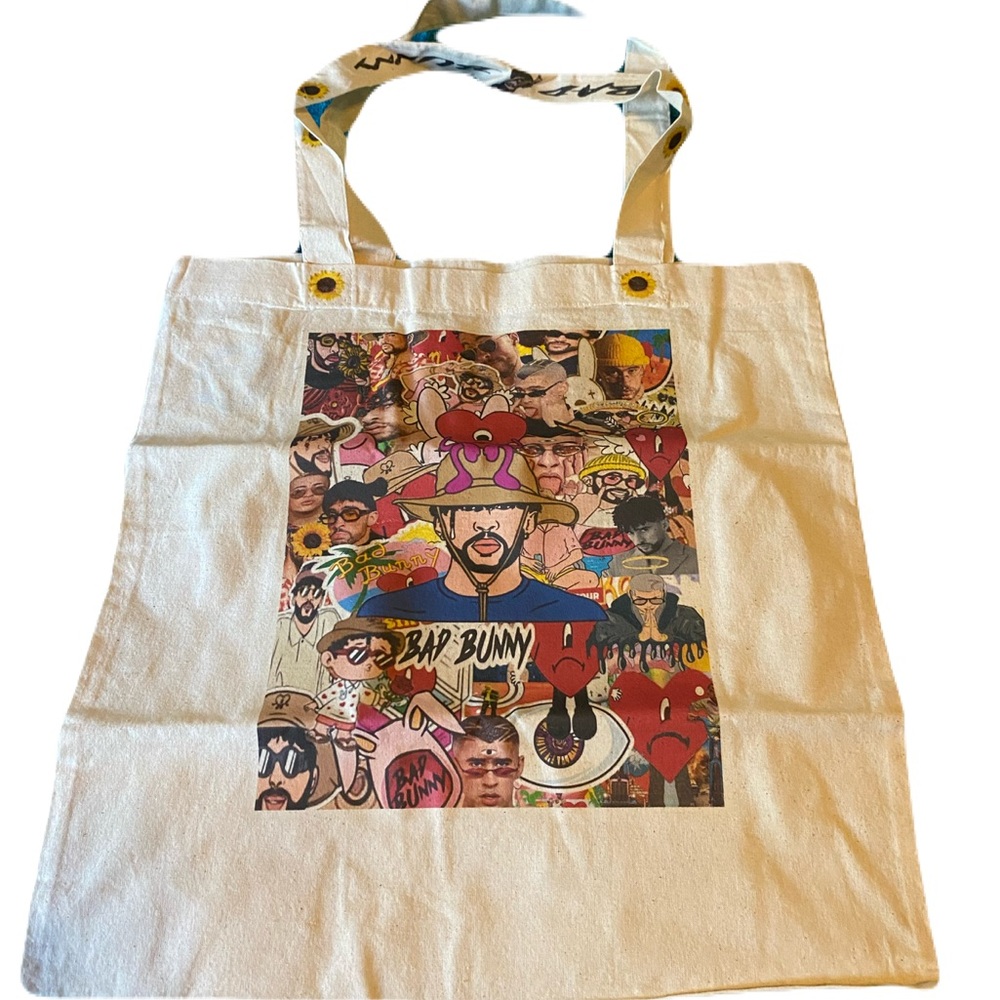 Bad Bunny Canvas Tote Bag